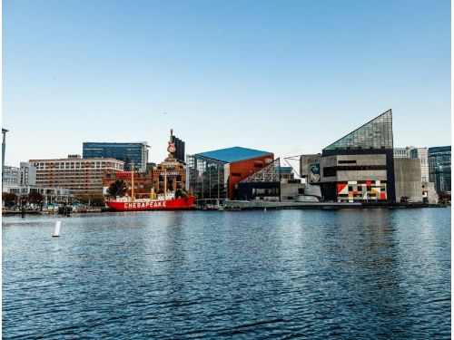 Enter imaWhere Baltimore’s shipbuilding and steel mills once stood, you’ll now find a busy destination for fun. The Baltimore Inner Harbor has everything, from scenic waterfront views to fresh seafood restaurants to spectacular museums.ge description here. In addition to its gorgeous waterfront views, Baltimore’s Inner Harbor is famous for its breadth of attractions and world-class restaurants. The water is rimmed with beloved museums, including the National Aquarium, a leading favorite for locals and visitors alike. See 20,000 different animals in award-winning habitats, including a tropical rainforest and an Australian river gorge.In addition to its gorgeous waterfront views, Baltimore’s Inner Harbor is famous for its breadth of attractions and world-class restaurants. The water is rimmed with beloved museums, including the National Aquarium, a leading favorite for locals and visitors alike. See 20,000 different animals in award-winning habitats, including a tropical rainforest and an Australian river gorge.